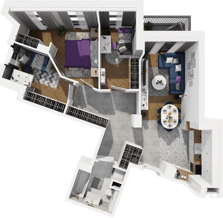 4 pokoje, mieszkanie 66,90 m², piętro 1, oferta nr , 25106/2089/OMS, Gdańsk, Siedlce, Kartuska