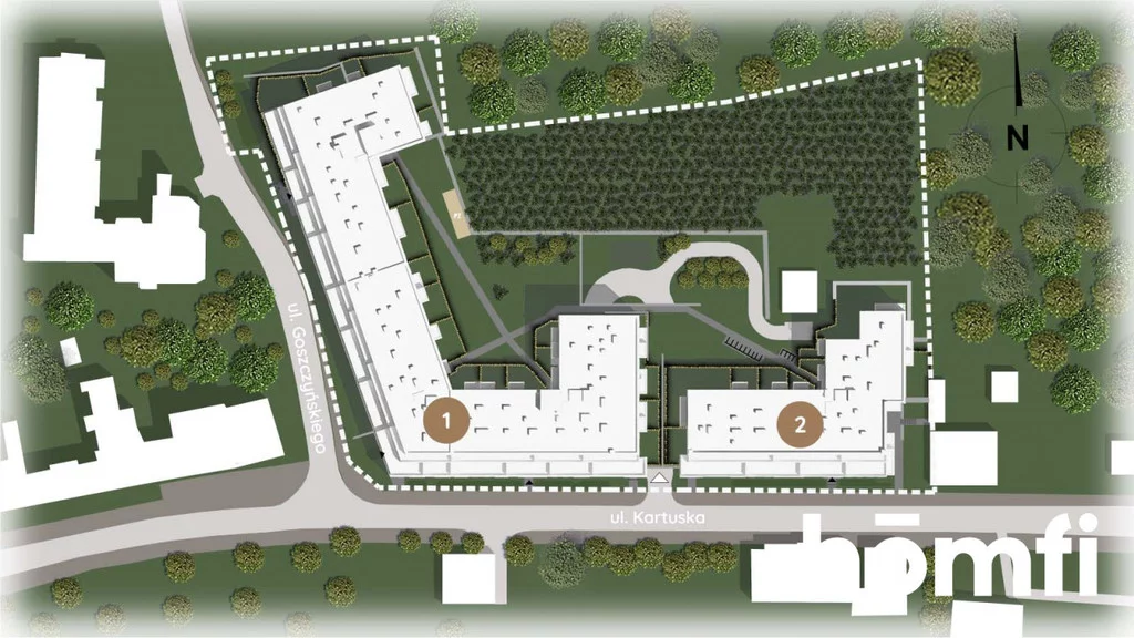 4 pokoje, mieszkanie 66,90 m², piętro 1, oferta nr , 25106/2089/OMS, Gdańsk, Siedlce, Kartuska