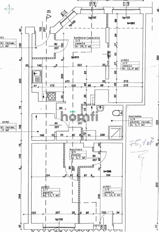 4 pokoje, mieszkanie 75,10 m², parter, oferta nr , 24739/2089/OMS, Kołobrzeg, Stanisława Żółkiewskiego