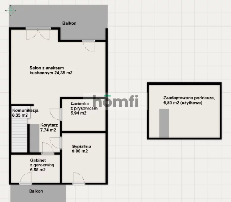 4 pokoje, mieszkanie 67,26 m², piętro 1, oferta nr , 25213/2089/OMS, Rzeszów, Biała, Świętojańska