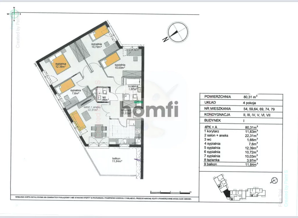 4 pokoje, mieszkanie 80,00 m², piętro 1, oferta nr , 24399/2089/OMS, Lublin, Bronowice, Bronowice, Wrońska