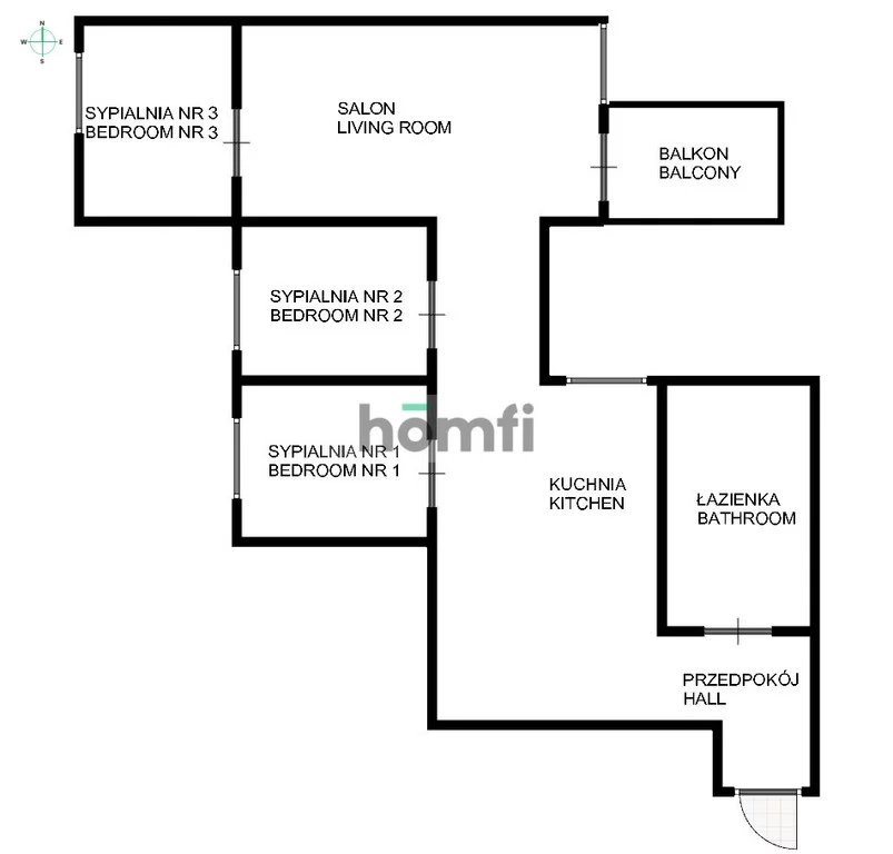 4 pokoje, mieszkanie 58,00 m², piętro 7, oferta nr , 52696/2089/OMW, Wrocław, Krzyki-Partynice, Krzyki, Gwiaździsta
