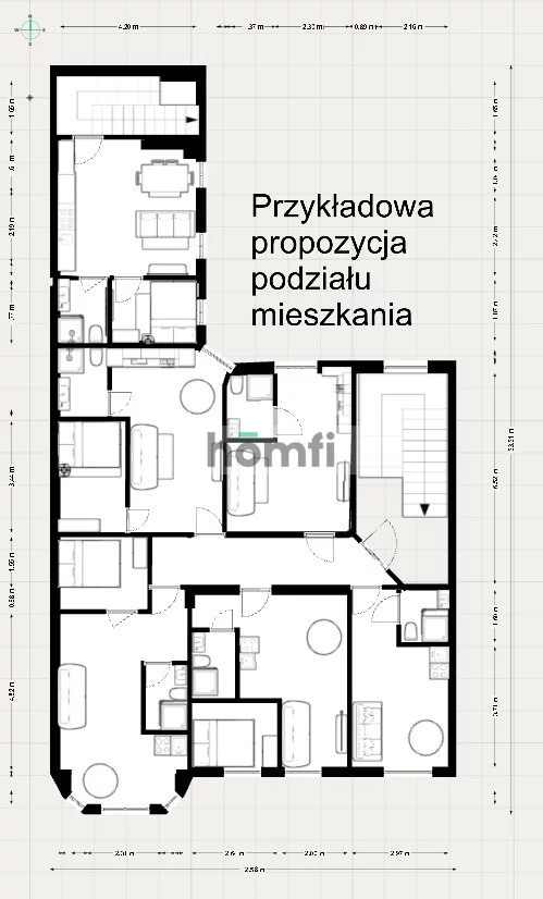 6 pokoi, mieszkanie 173,50 m², piętro 3, oferta nr , 24334/2089/OMS, Katowice, Śródmieście, Centrum, Stanisława Moniuszki
