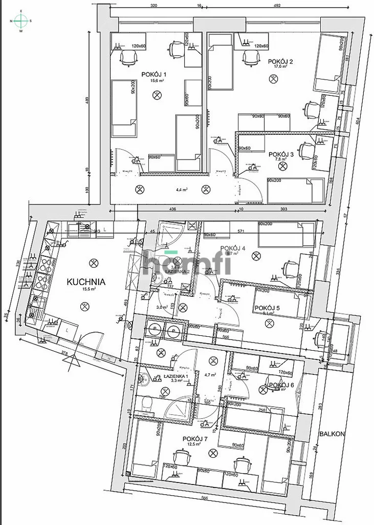 7 pokoi, mieszkanie 114,00 m², piętro 3, oferta nr , 23195/2089/OMS, Wrocław, Stare Miasto, marsz. Józefa Piłsudskiego