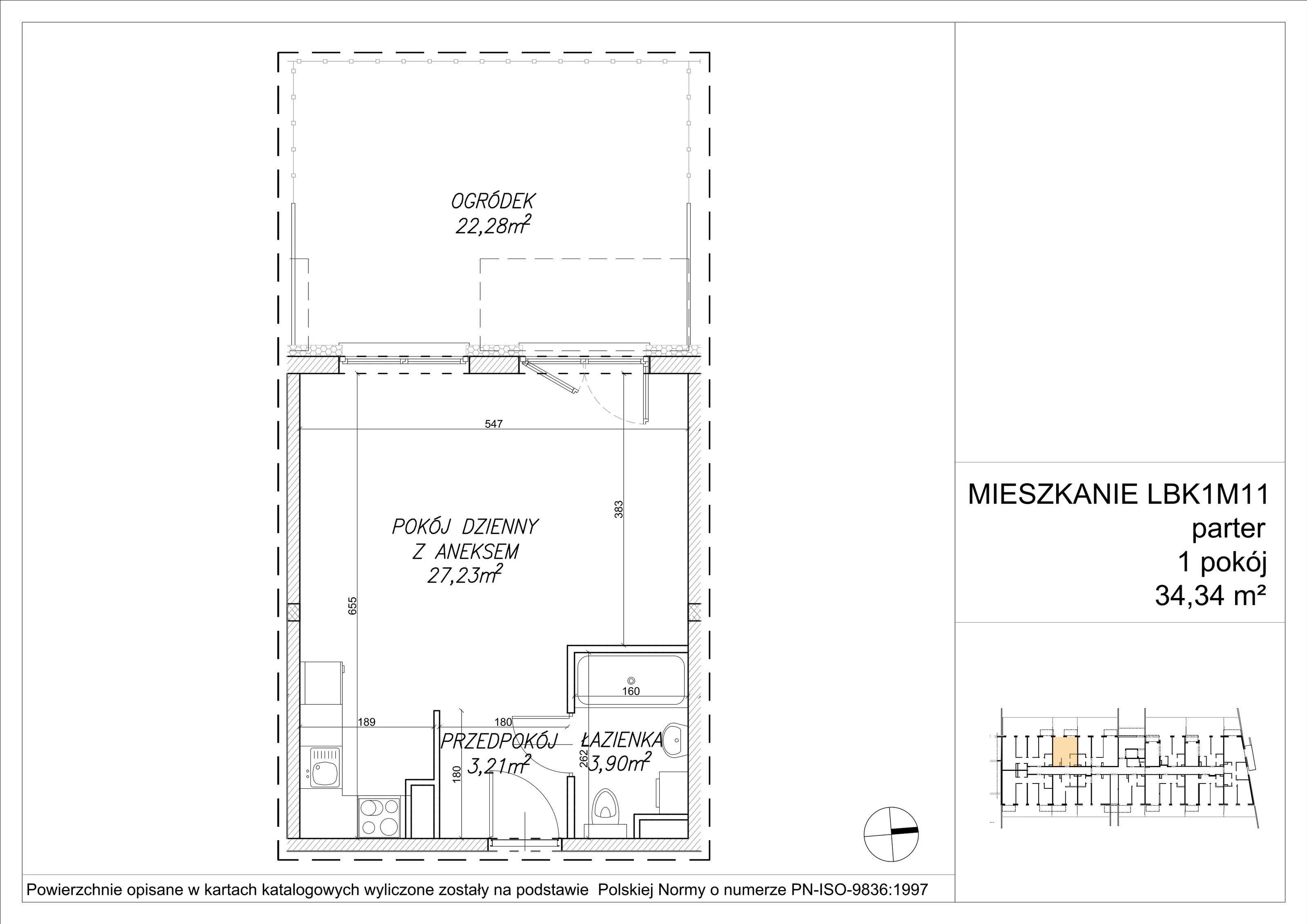 1 pokój, mieszkanie 34,37 m², parter, oferta nr LBK1M11, Lipa Piotrkowska, Wrocław, Lipa Piotrowska, Psie Pole, ul Szałwiowa 6