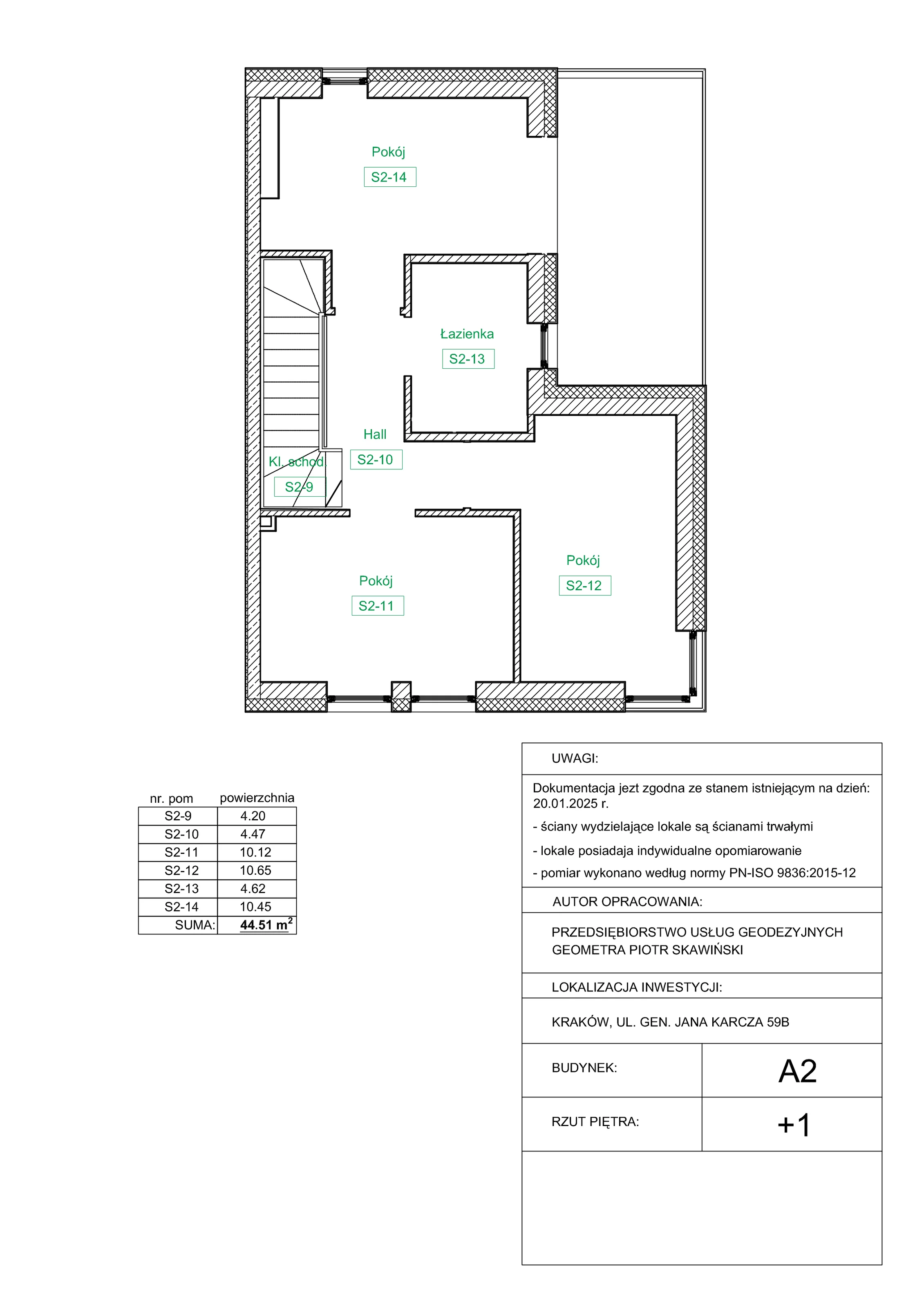 Dom 143,48 m², oferta nr A2, Domy na Zielonym Uroczysku, Kraków, Dębniki, Skotniki, ul. Generała Jana Karcza