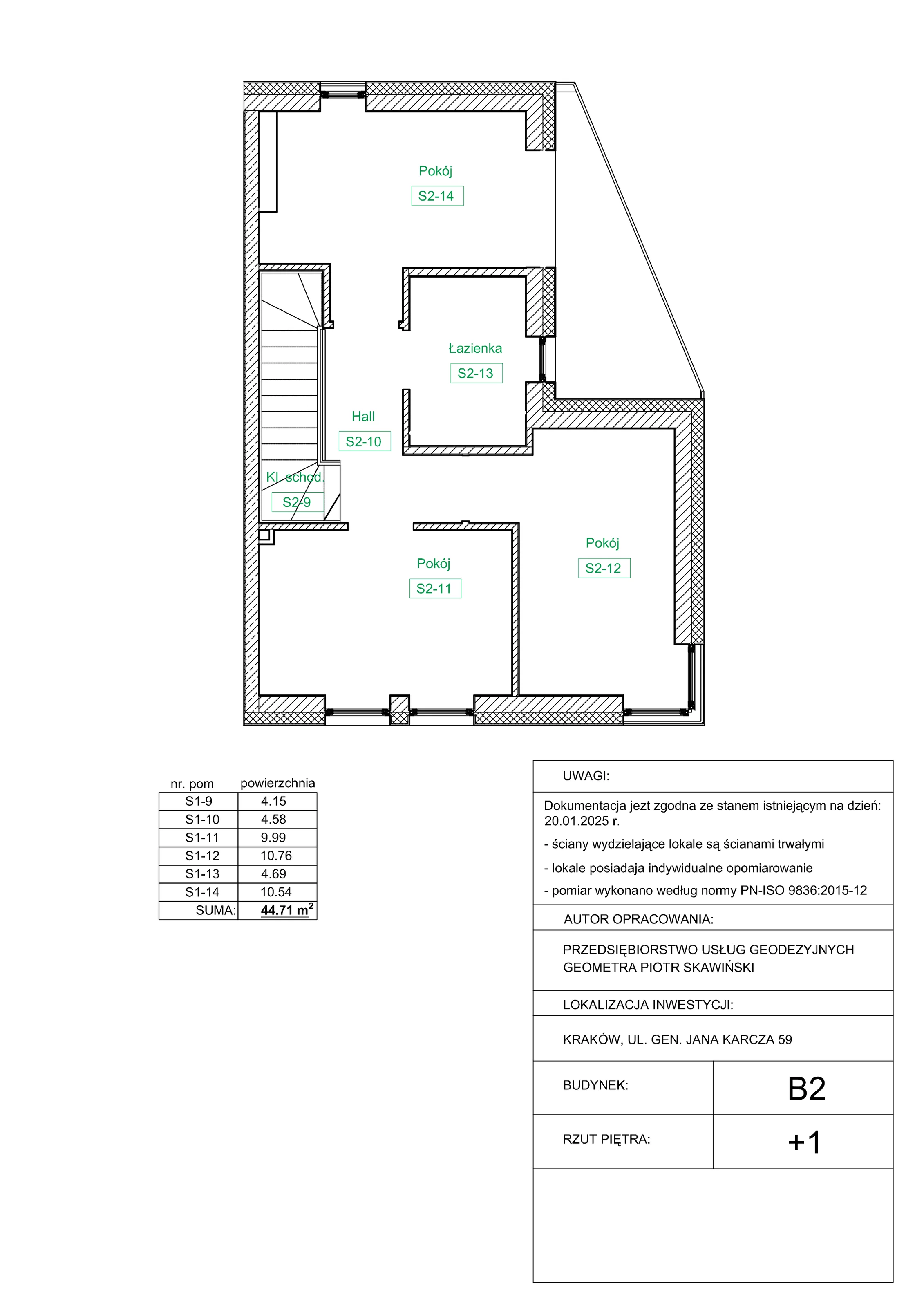 Dom 144,00 m², oferta nr B2, Domy na Zielonym Uroczysku, Kraków, Dębniki, Skotniki, ul. Generała Jana Karcza