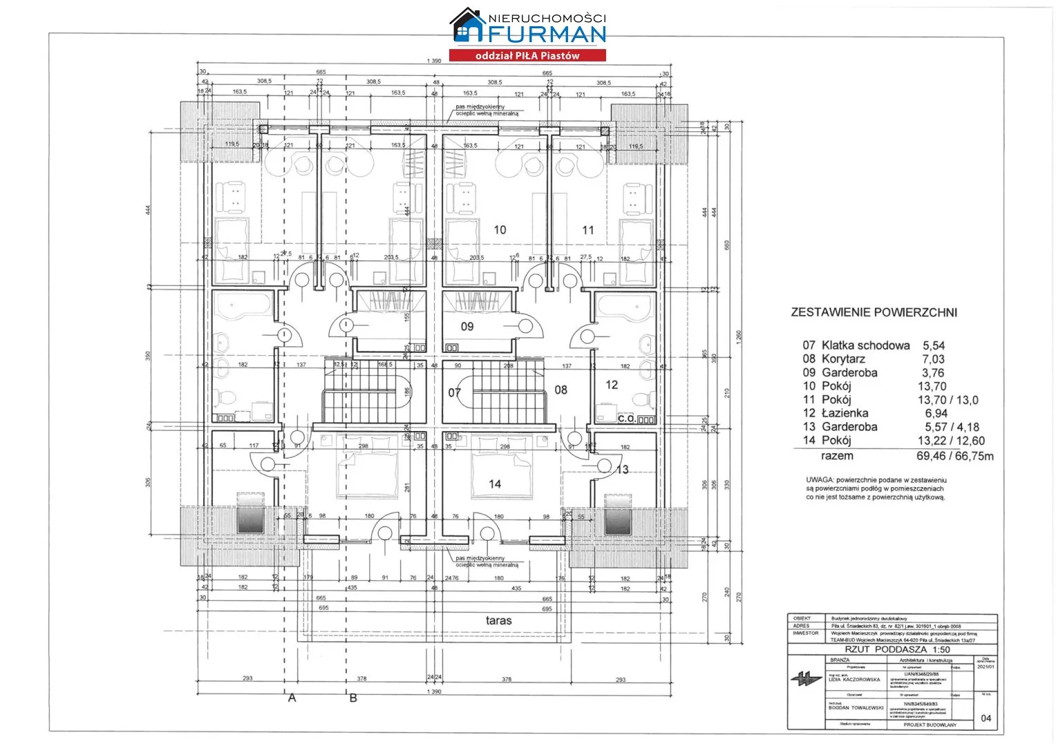Dom i rezydencja 144,89 m², oferta nr , FRP-DS-197892, Piła