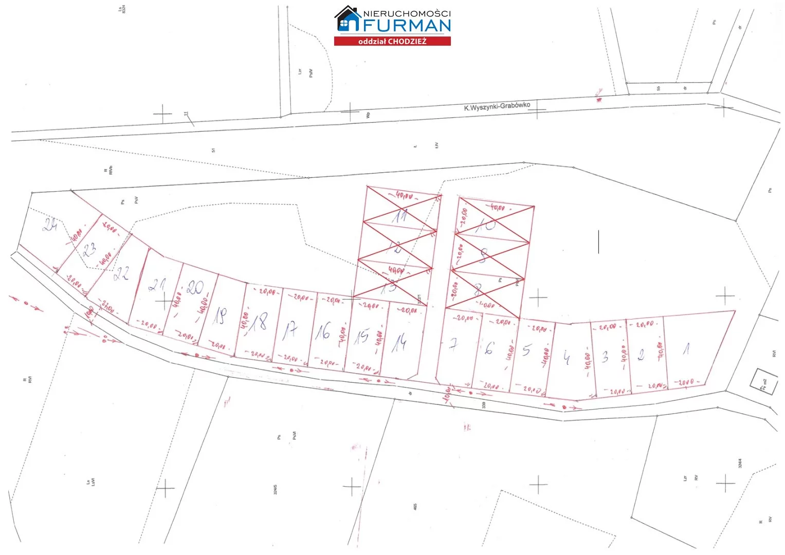 Działka 800,00 m², oferta nr , FRC-GS-198342, Budzyń