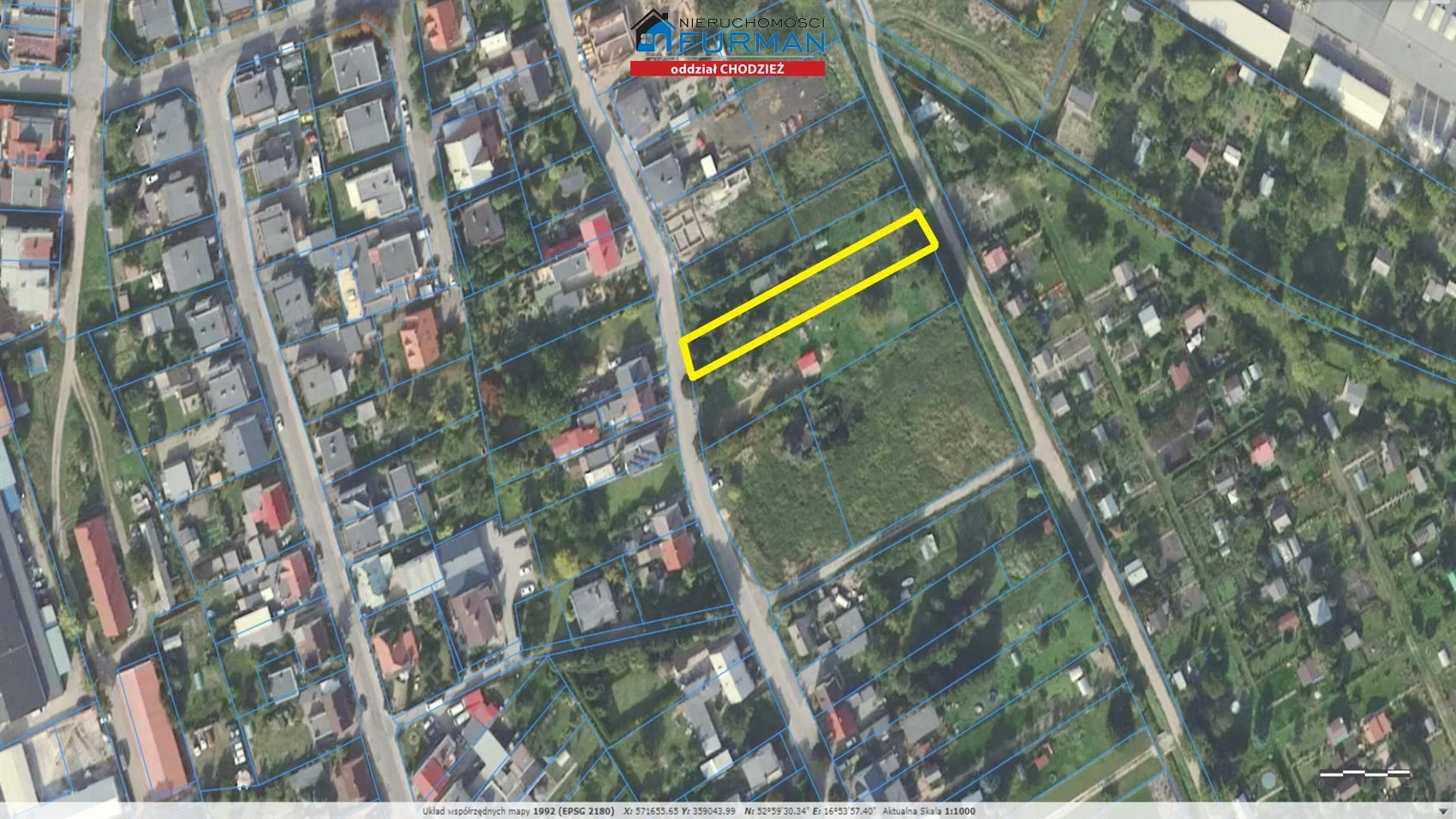 Działka 882,00 m², Chodzież, Sprzedaż