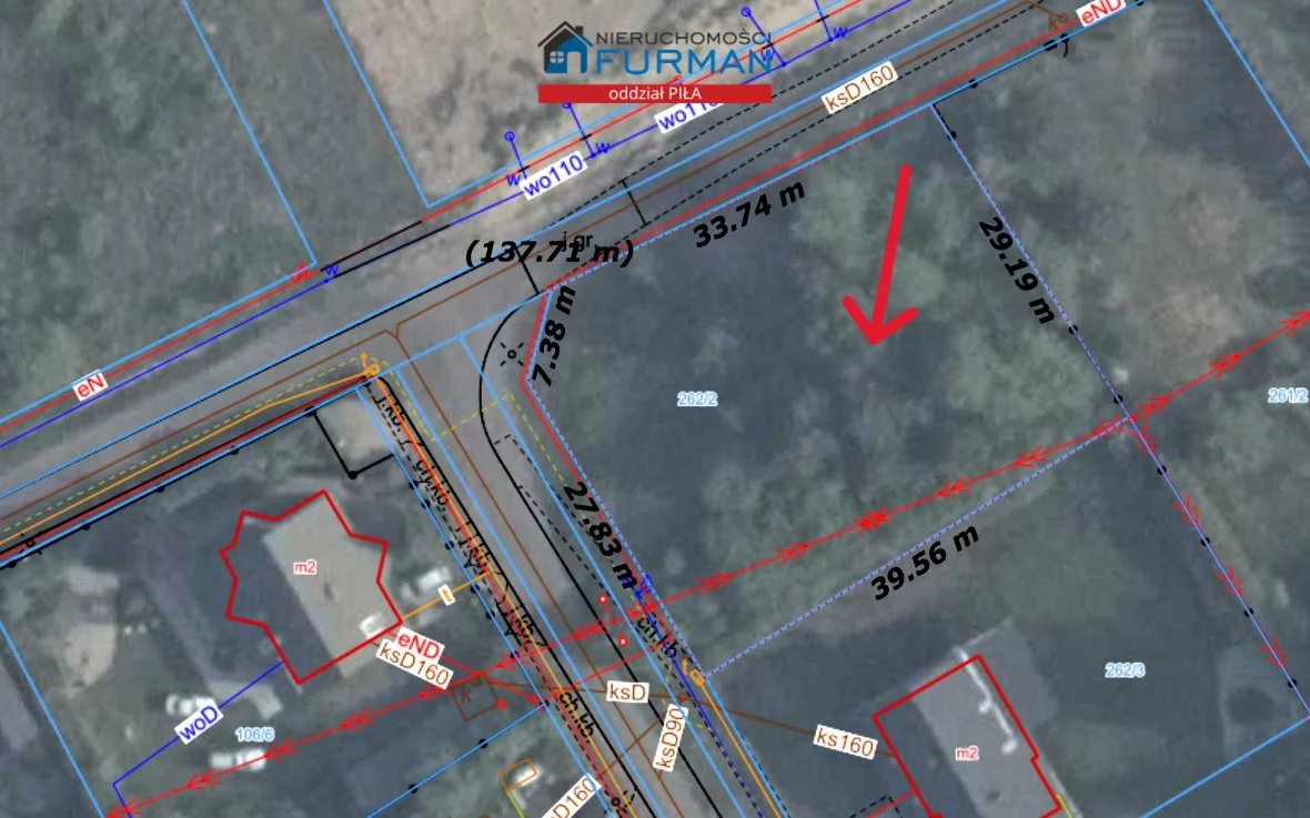 Działka 1 208,00 m², oferta nr , FRP-GS-197837-2, Krajenka