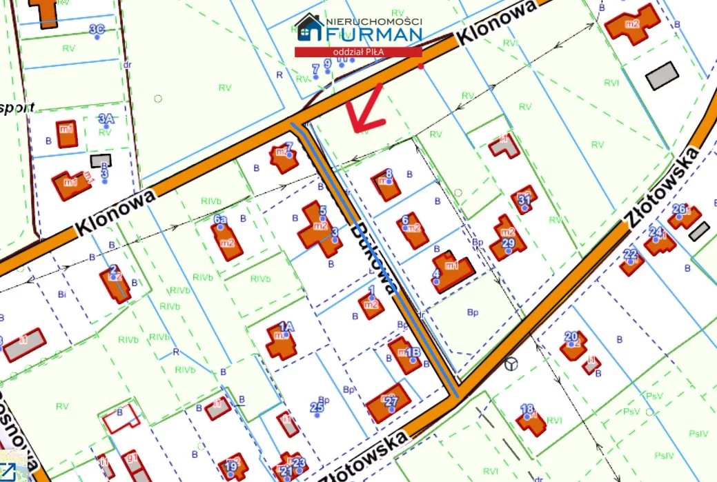 Działka 1 208,00 m², oferta nr , FRP-GS-197837-2, Krajenka