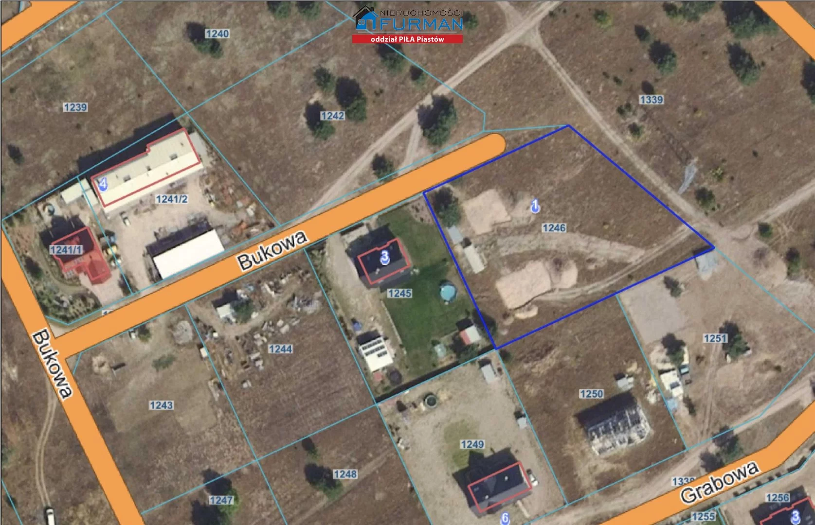 Działka 3 682,00 m², oferta nr , FRP-GS-197370-1, Krzyż Wielkopolski