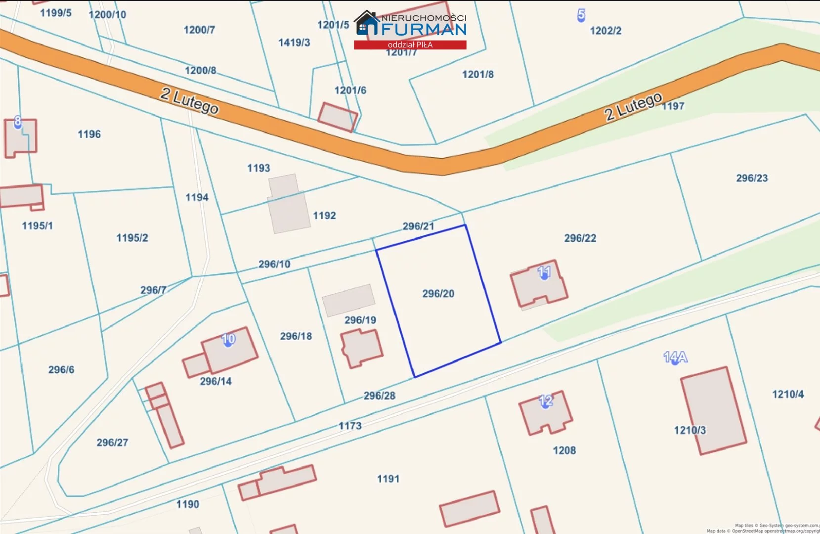 Działka 1 238,00 m², oferta nr , FRP-GS-198269, Tarnówka