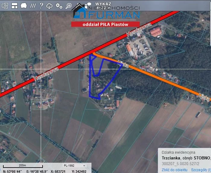 Działka 3 000,00 m², oferta nr , FRP-GW-195181, Trzcianka