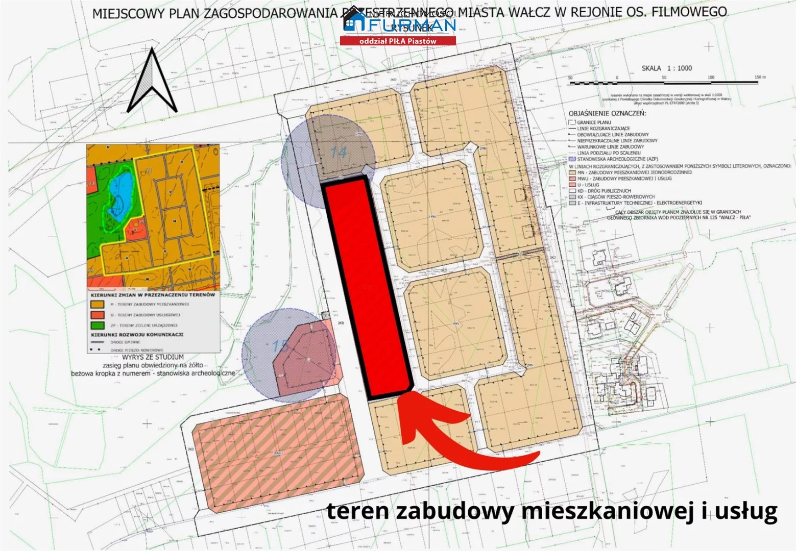 Działka 3 000,00 m², Wałcz, Sprzedaż