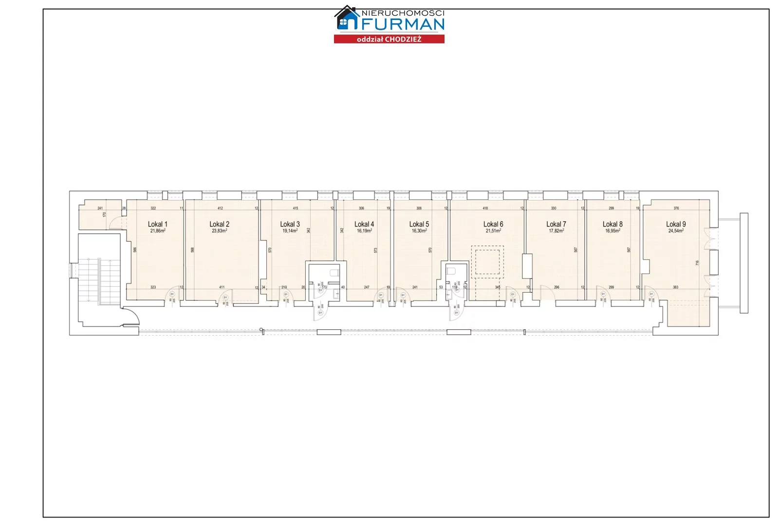 Lokal użytkowy do wynajęcia, 178,14 m², oferta nr FRC-LW-194978