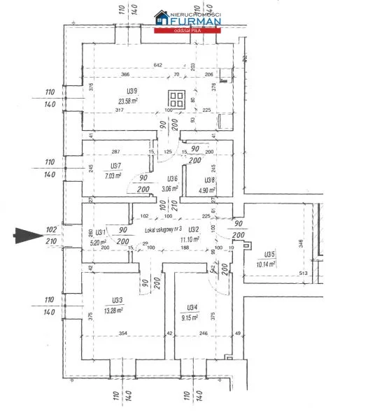 Lokal użytkowy 87,44 m², oferta nr , FRP-LS-198137-1, Piła, Górne