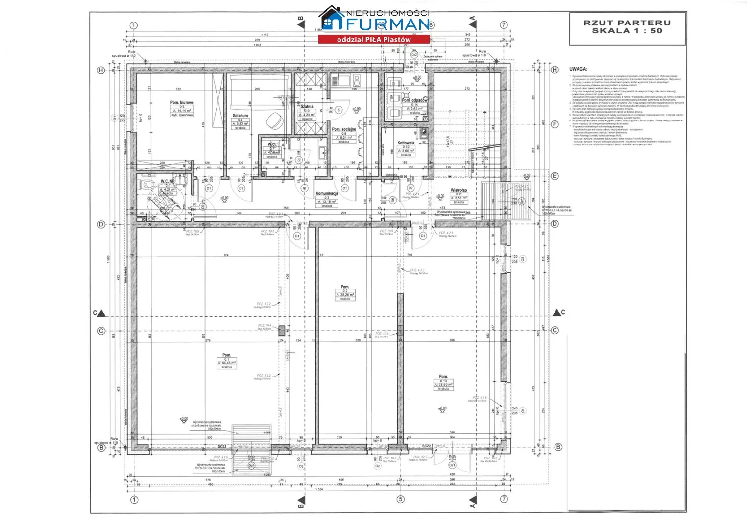 Lokal użytkowy 64,00 m², oferta nr , FRP-LW-195645, Piła, Podlasie