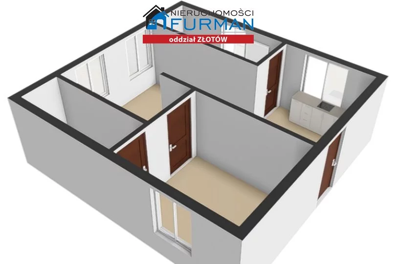 2 pokoje, mieszkanie 37,60 m², piętro 1, oferta nr , FZL-MS-198235, Jastrowie