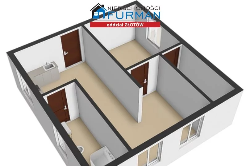 2 pokoje, mieszkanie 37,60 m², piętro 1, oferta nr , FZL-MS-198235, Jastrowie