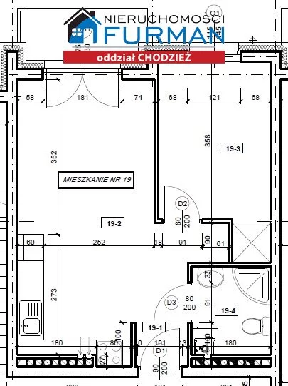 2 pokoje, mieszkanie 36,26 m², piętro 3, oferta nr , FRC-MS-196743, Margonin