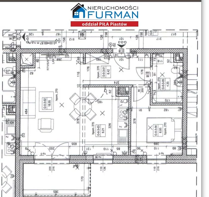 2 pokoje, mieszkanie 47,88 m², parter, oferta nr , FRP-MS-198067, Piła