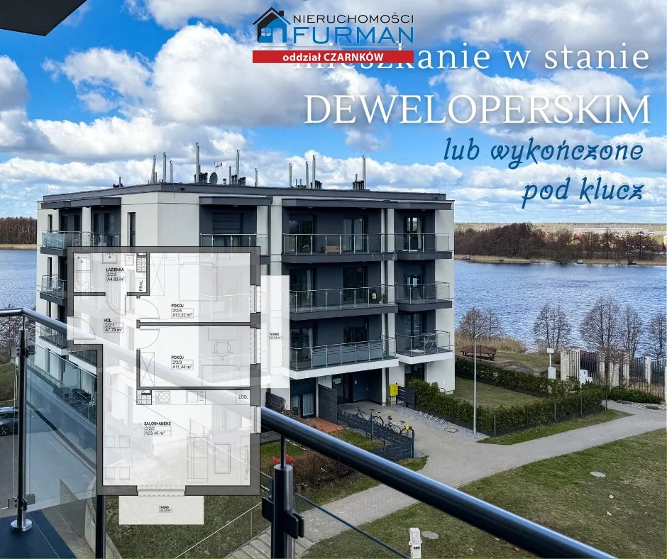 Mieszkanie trzypokojowe 58,37 m², Wałcz, Sprzedaż
