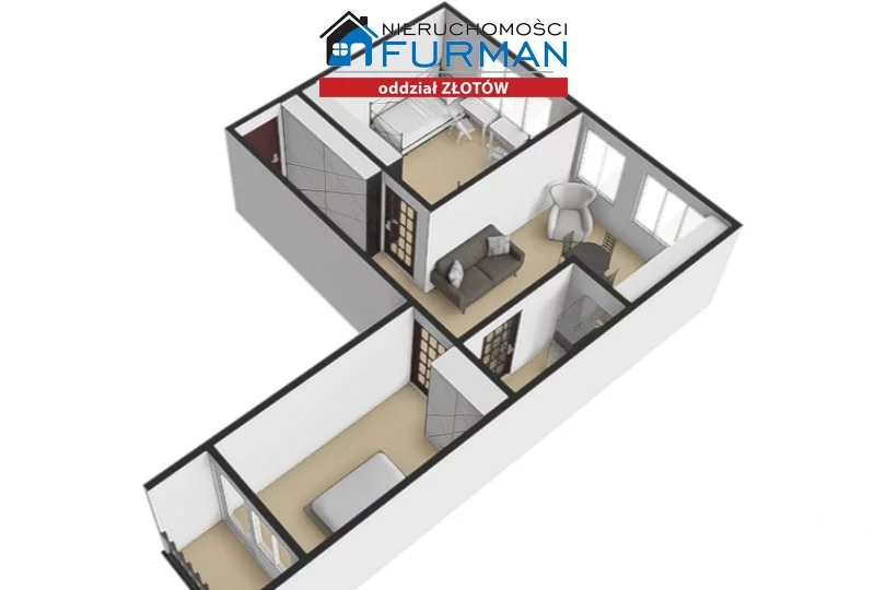 3 pokoje, mieszkanie 56,20 m², piętro 4, oferta nr , FZL-MS-197826, Złotów