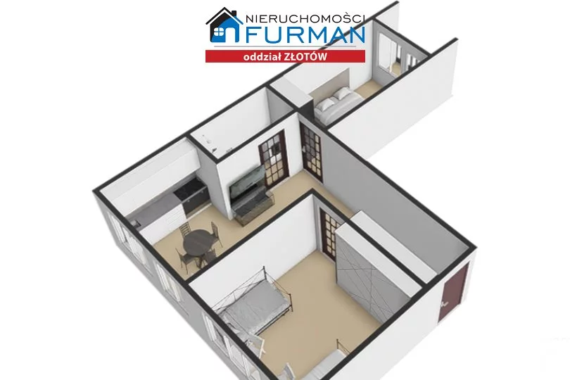 3 pokoje, mieszkanie 56,20 m², piętro 4, oferta nr , FZL-MS-197826, Złotów