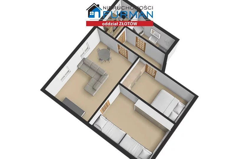 3 pokoje, mieszkanie 66,00 m², piętro 1, oferta nr , FZL-MS-198102, Złotów
