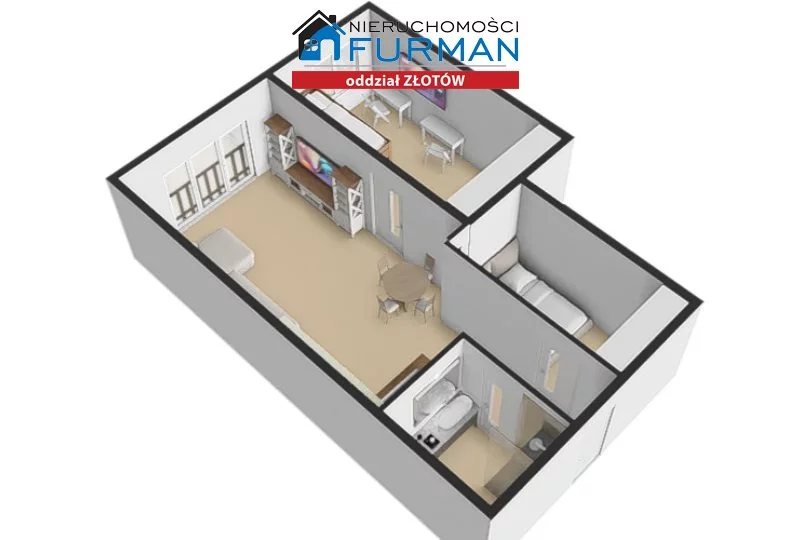 3 pokoje, mieszkanie 62,10 m², piętro 2, oferta nr , FZL-MS-198115, Złotów