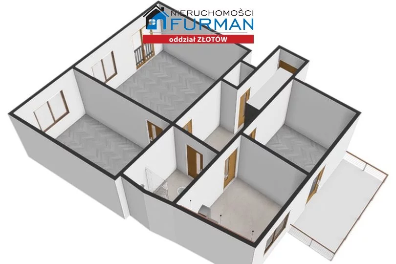 3 pokoje, mieszkanie 78,77 m², piętro 1, oferta nr , FZL-MS-198153, Złotów