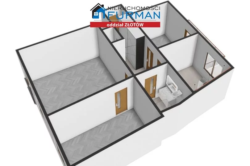 3 pokoje, mieszkanie 78,77 m², piętro 1, oferta nr , FZL-MS-198153, Złotów