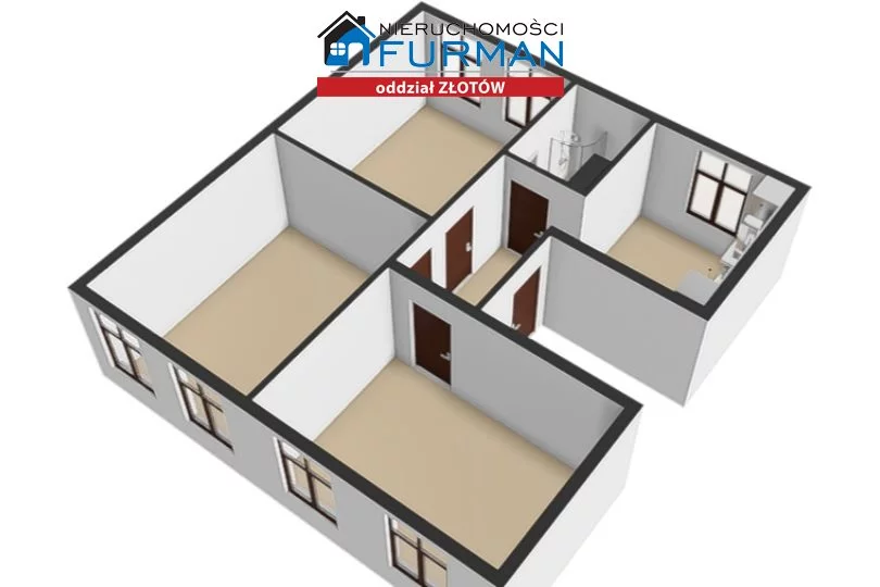 3 pokoje, mieszkanie 85,64 m², piętro 1, oferta nr , FZL-MS-198293, Złotów