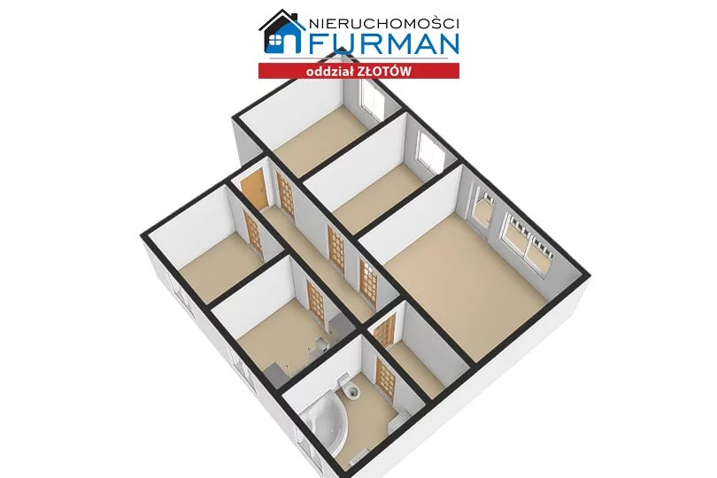4 pokoje, mieszkanie 72,36 m², piętro 2, oferta nr , FZL-MS-196477, Krajenka