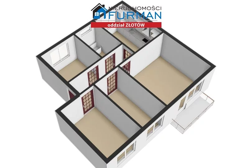 4 pokoje, mieszkanie 73,08 m², piętro 2, oferta nr , FZL-MS-197258, Krajenka