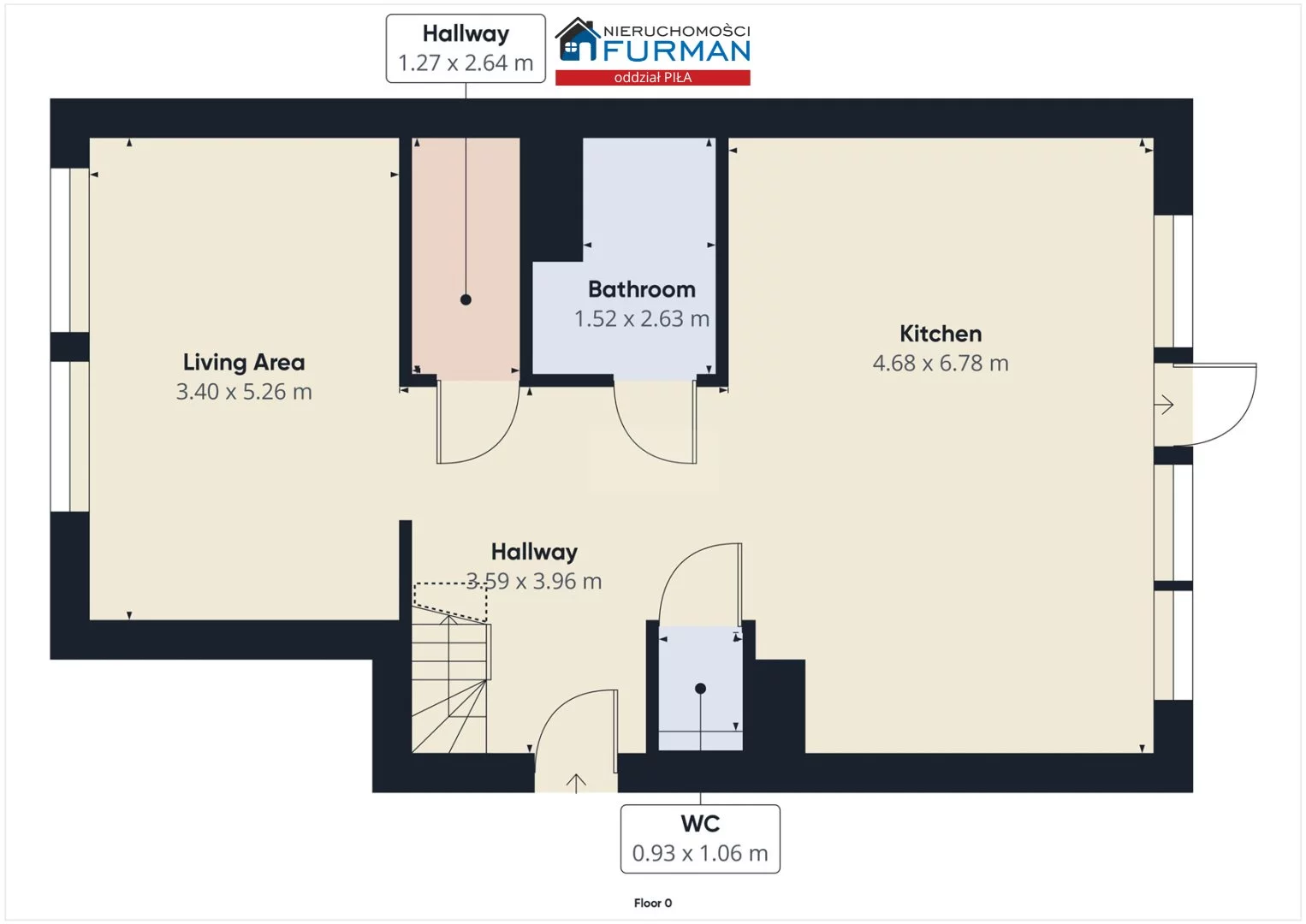 5 pokoi, mieszkanie 117,50 m², piętro 2, oferta nr , FRP-MS-196989-9, Piła, Śródmieście