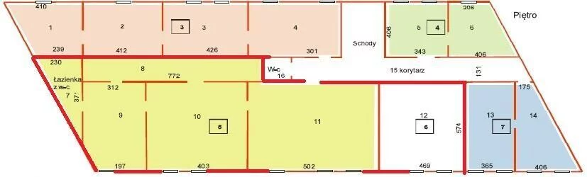 3 pokoje, mieszkanie 108,46 m², piętro 1, oferta nr , 2811, Pabianice, Zamkowa