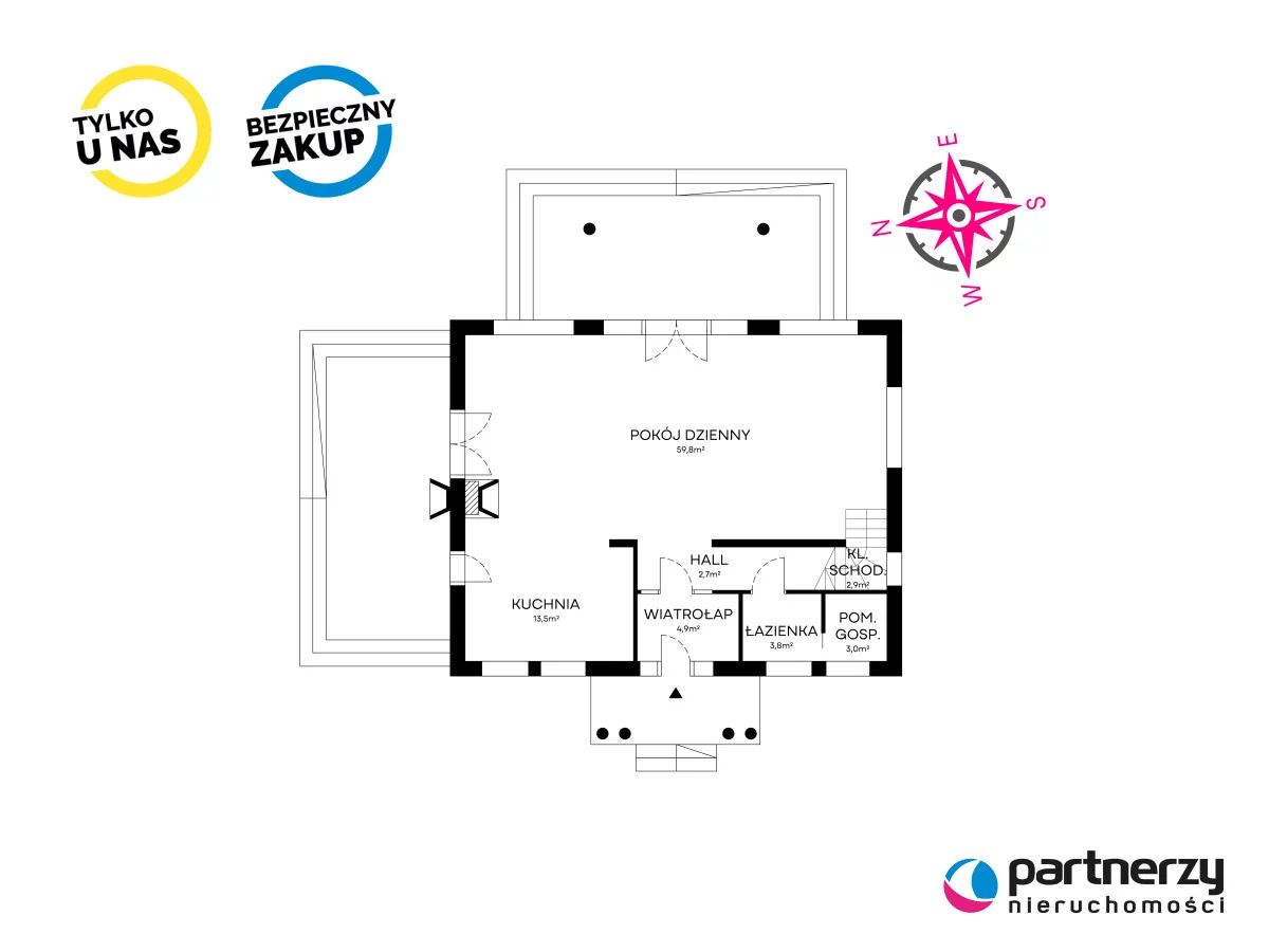 Dom i rezydencja 154,10 m², oferta nr , PAN110001, Osłonino, Nad Gizdepką