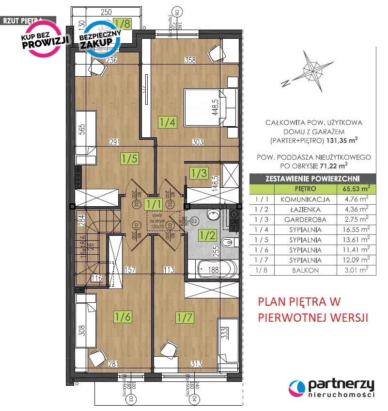 Dom i rezydencja 131,98 m², oferta nr , PAN429374, Gdańsk, Kokoszki, Karczemki, Św. Brata Alberta