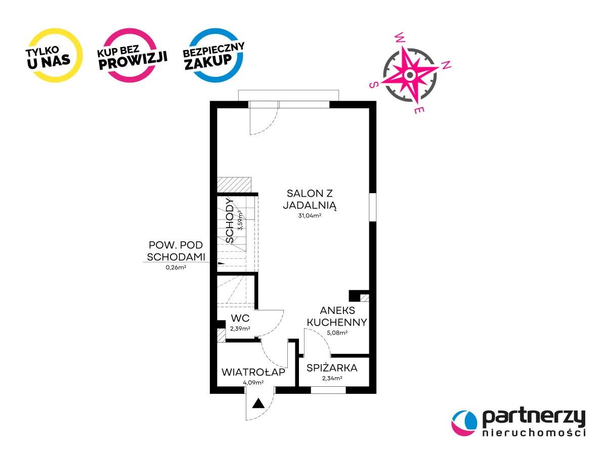 Dom 94,00 m², oferta nr , PAN700472, Banino, Dąbrowa