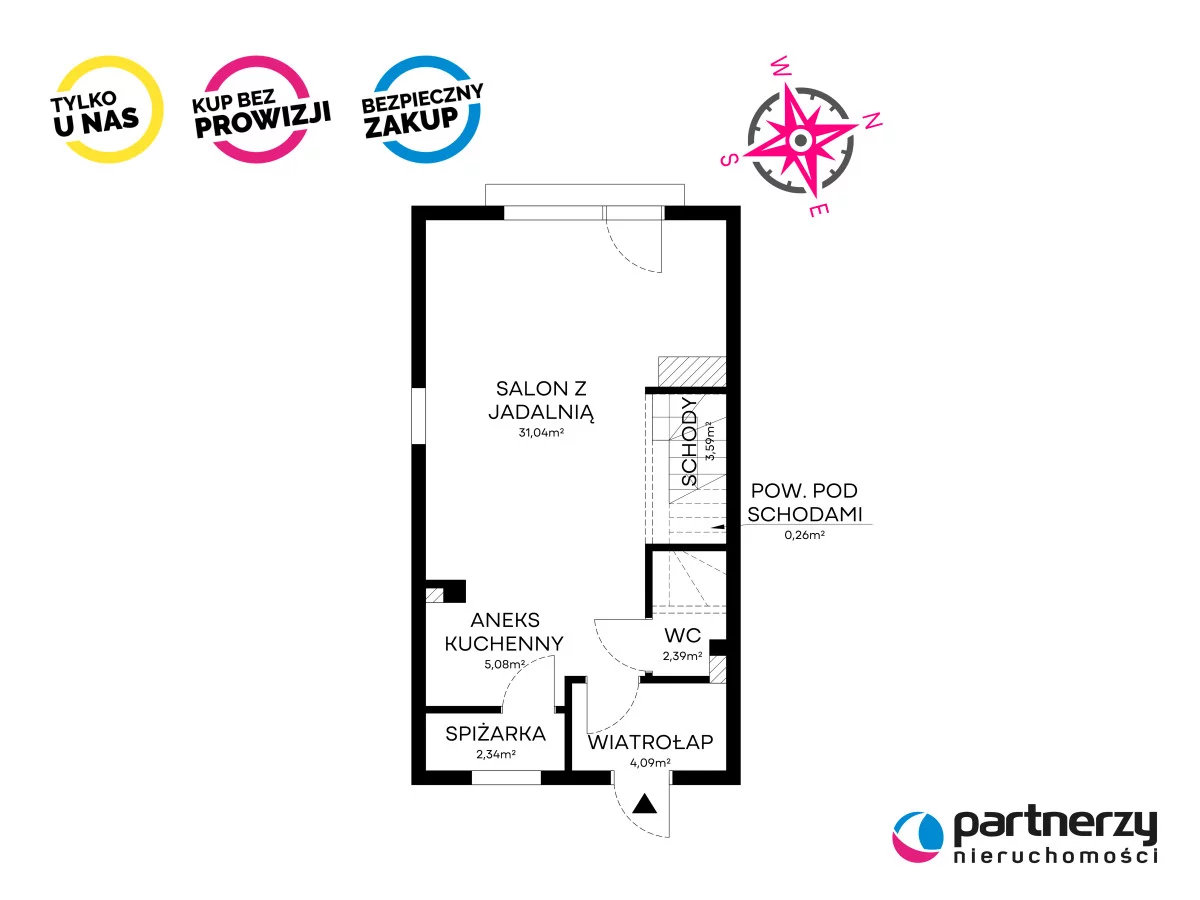 Dom 94,00 m², oferta nr , PAN513317, Banino, Dąbrowa