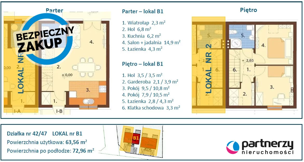 Dom 72,96 m², oferta nr , PAN863256, Kolnik, Różana