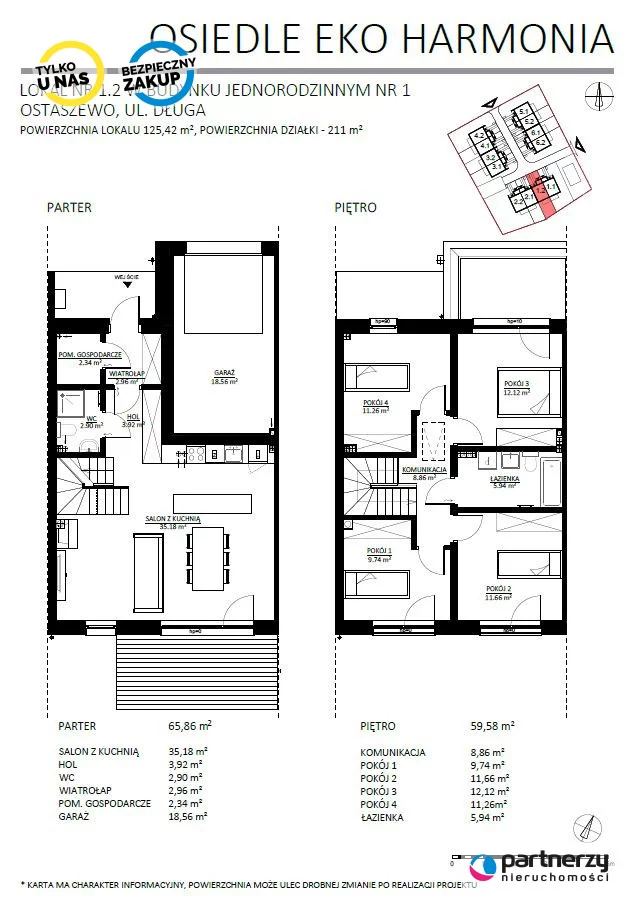 Dom 125,42 m², oferta nr , PAN483874, Ostaszewo, Długa