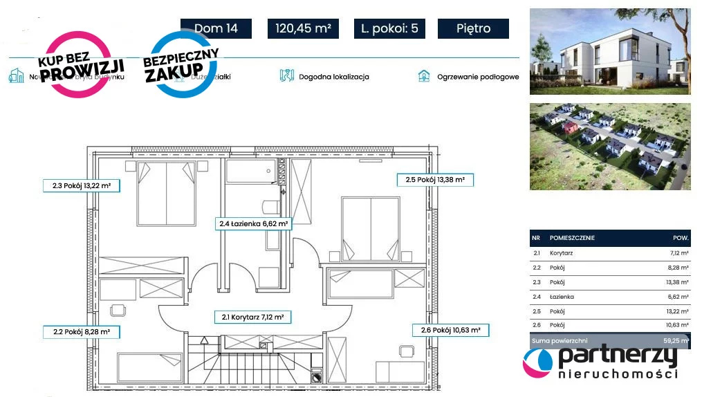 Dom 120,45 m², oferta nr , PAN173864, Lniska, Jarzębinowa