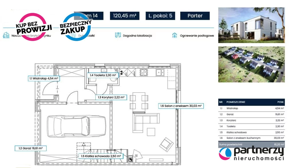 Dom 120,45 m², oferta nr , PAN173864, Lniska, Jarzębinowa