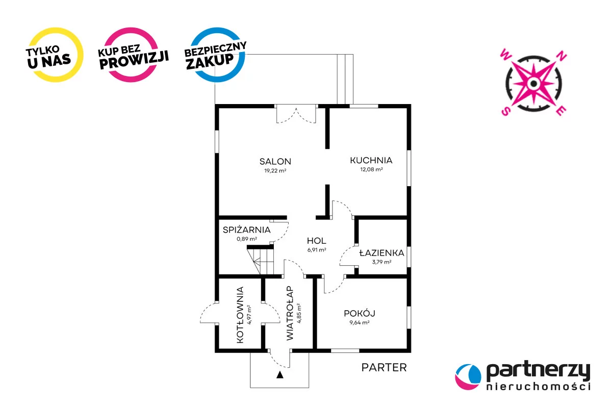 Dom i rezydencja 124,00 m², oferta nr , PAN381671, Kiełpino