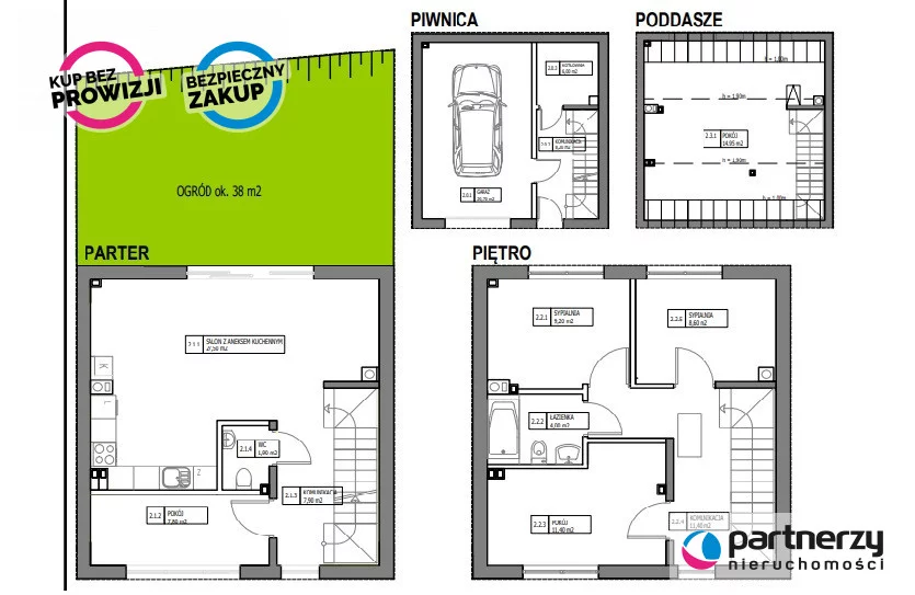 Dom i rezydencja 148,55 m², oferta nr , PAN807864, Gdańsk, Siedlce, Na Zboczu