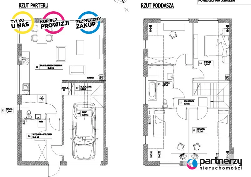 Dom 133,13 m², oferta nr , PAN723898, Bojano, Nad Rozlewiskiem